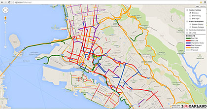 Oakland Bike Map